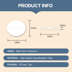 baby oval ear correction patches invisible silicone ear tape size
